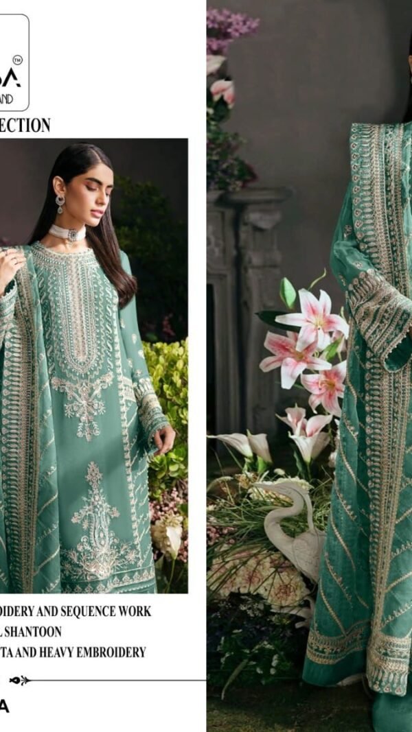 Sky Blue Colour Heavy Pure Fox Georgette Suits