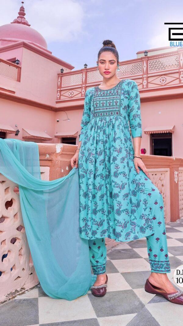 Sky Blue Ready to Wear Dresses