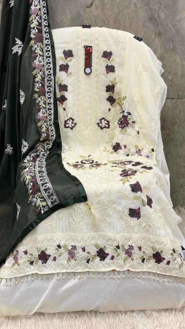 White Colour FOX GEORGETTE Suits
