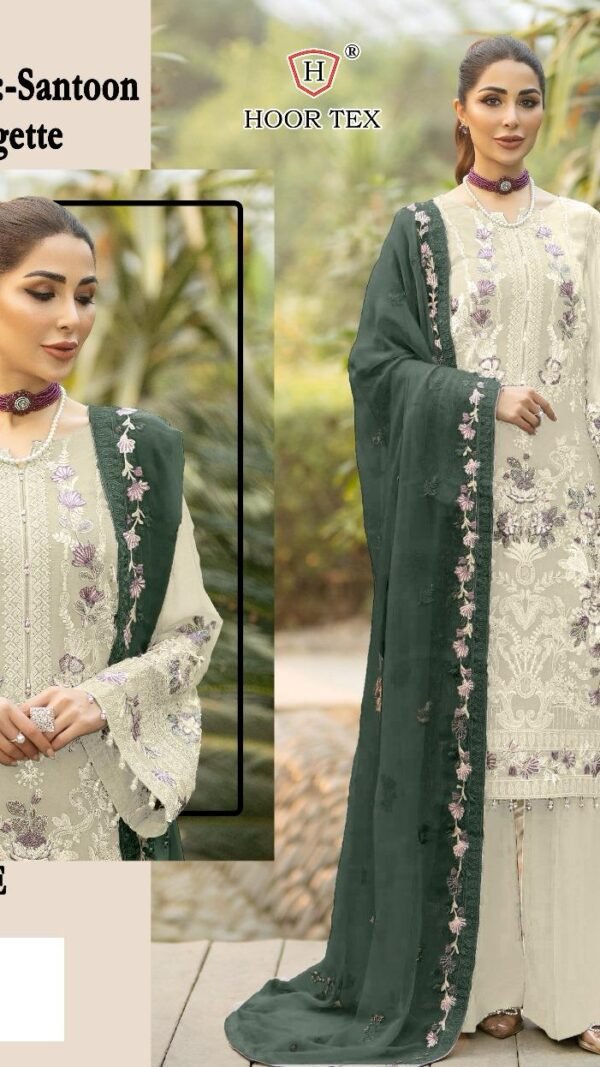 White Colour FOX GEORGETTE Suits
