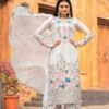 White Colour Heavy Chinon Silk With Heavy Embroidery Suits