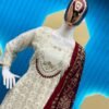 Yellow Brown Colour FAUX GEORGETTE Suit