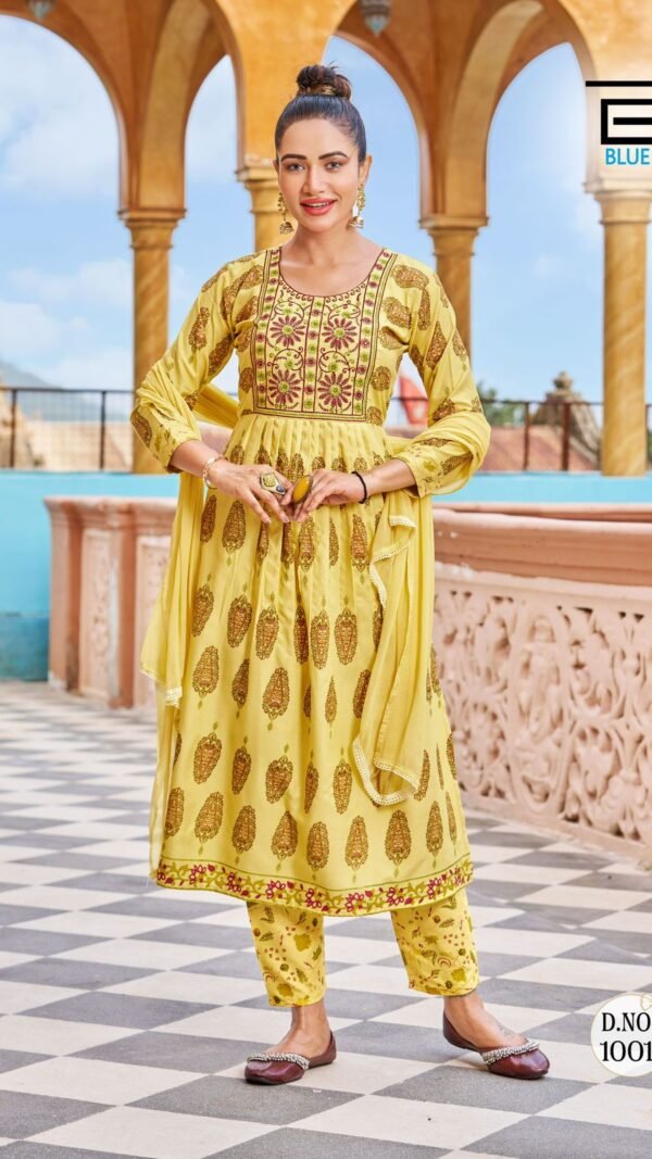 Yellow Colour Ready to Wear Dresses