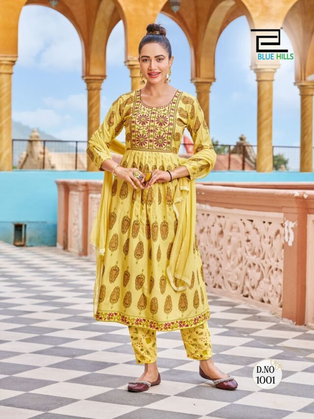 Yellow Colour Ready to Wear Dresses