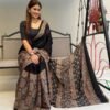 Ajrakh Aura Digital Muslin Saree