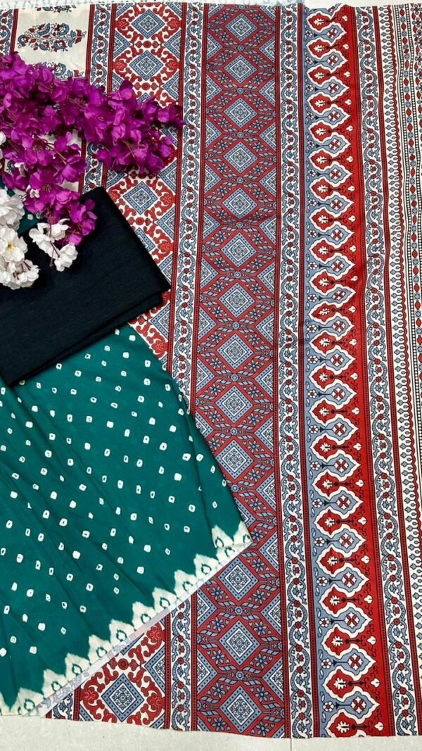 Ajrakh Celestial Saree