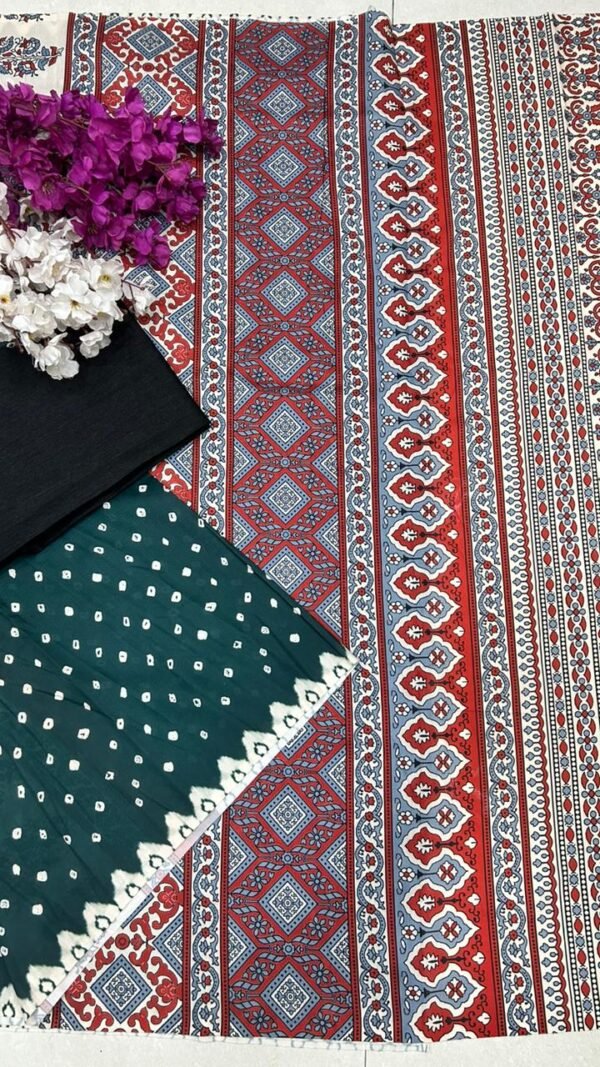 Ajrakh Celestial Saree