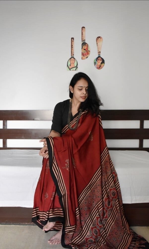 Ajrakh Essence Saree