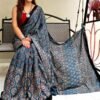 Digital Ajrakh Muse Saree