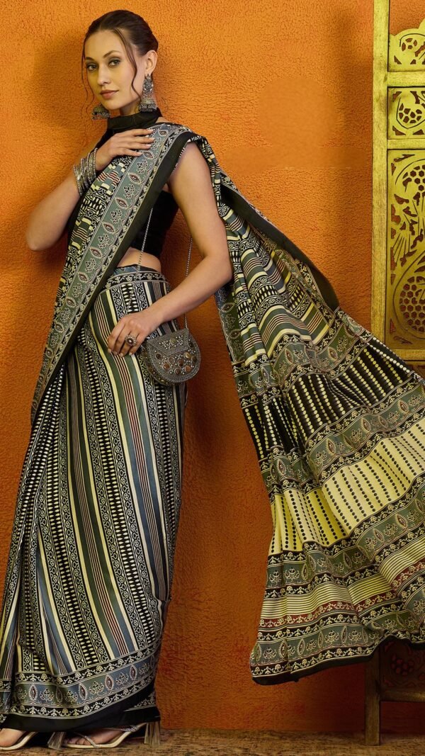 Grey Colour AJRAKH PRINT COLLECTION