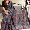 Muslin Marvel Ajrakh Print Saree