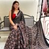 Muslin Mirage Digital Ajrakh Saree