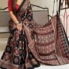 Muslin Mosaic Digital Ajrakh Saree