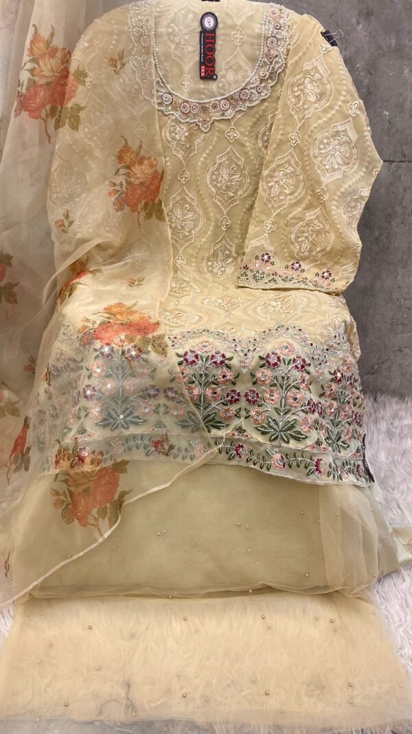 Biscyit color Pakistani Suits Dress