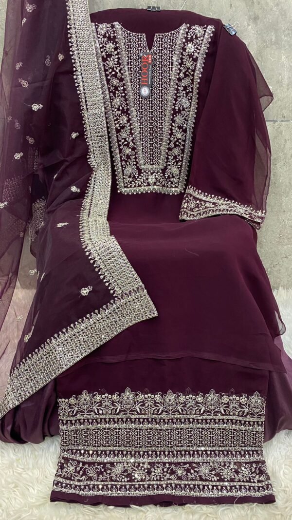 Brown color Pakistani Suits Dress