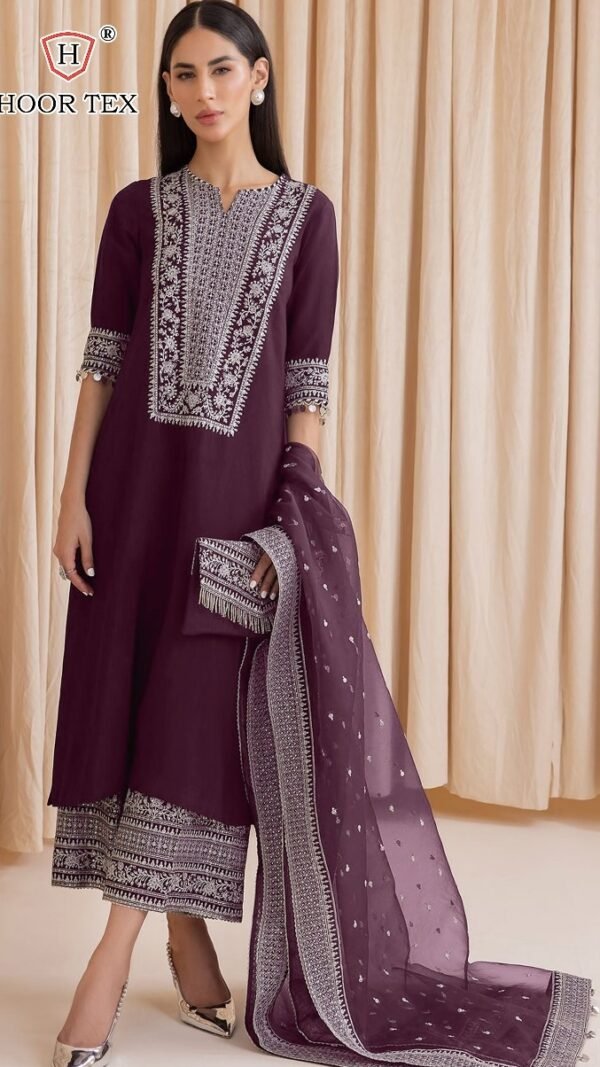Brown color Pakistani Suits Dress