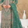 Green color Pakistani Suits Dress