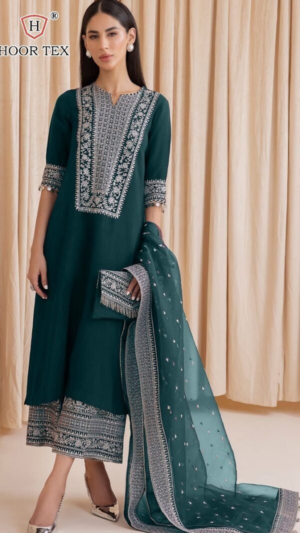 Green color Pakistani Suits Dress
