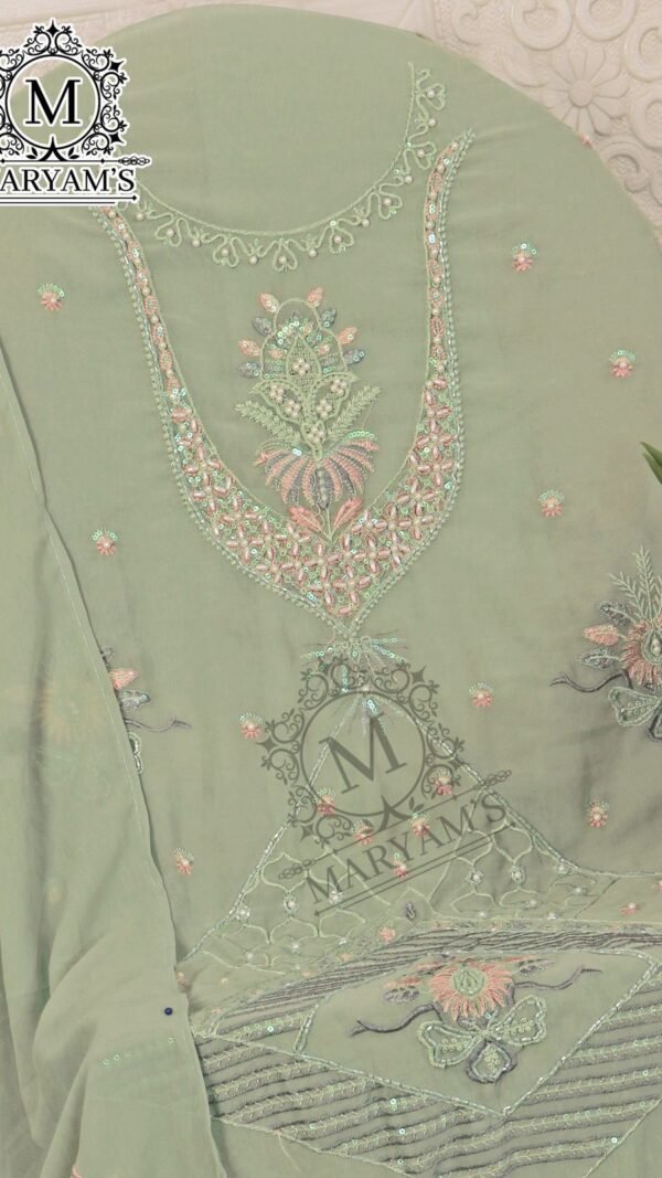 Grey Green color Pakistani Suits Dress