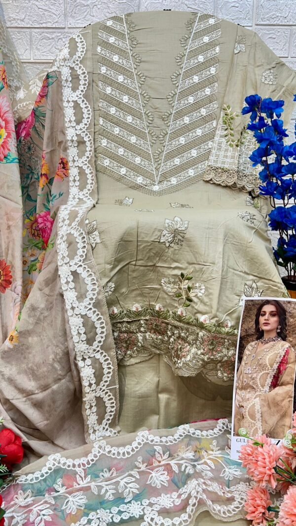 Grey Green color Pakistani Suits Dress