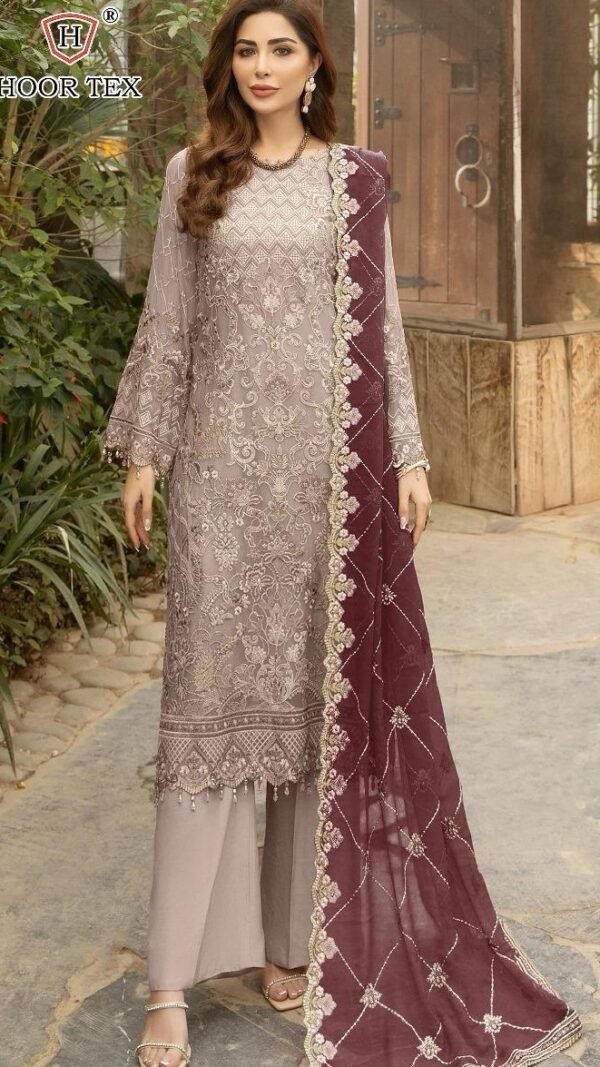 Light Brown color Pakistani Suits Dress