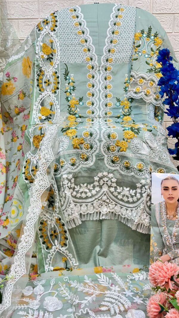 Light Green color Pakistani Suits Dress