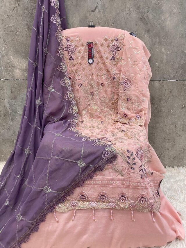 Light Purple color Pakistani Suits Dress