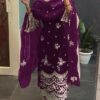 Maroon color Pakistani Suits Dress