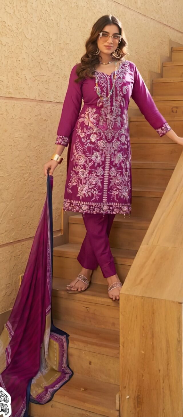 Meganta color Pakistani Suits Dress