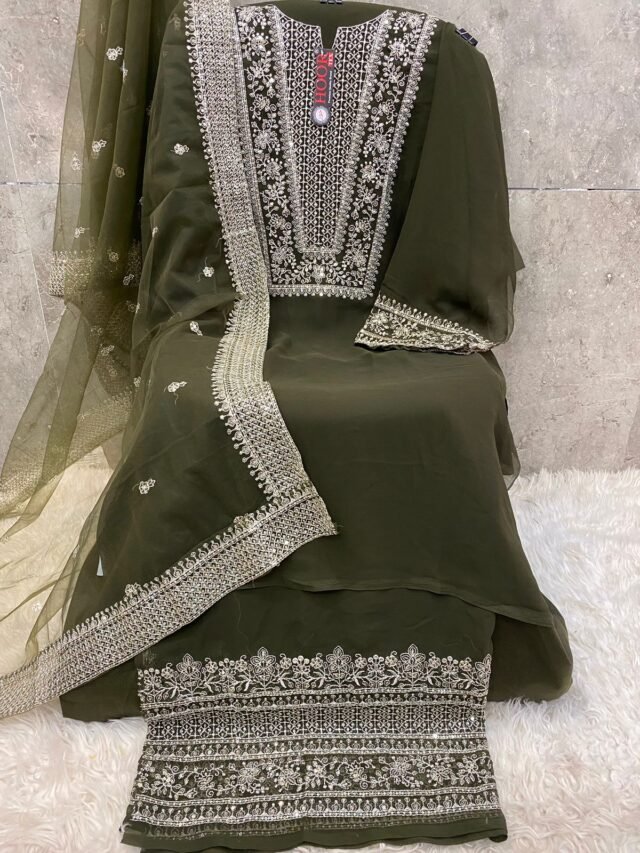 Mehdee color Pakistani Suits Dress
