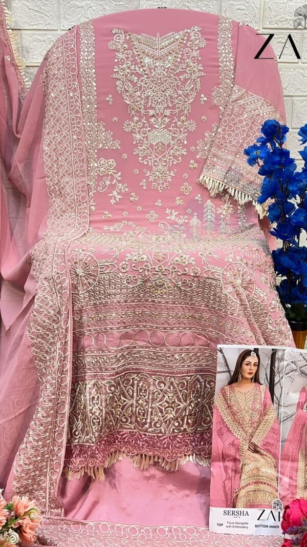 Pink color Pakistani Suits Dress
