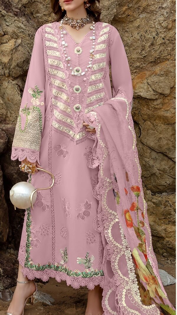 Pink color Pakistani Suits Dress