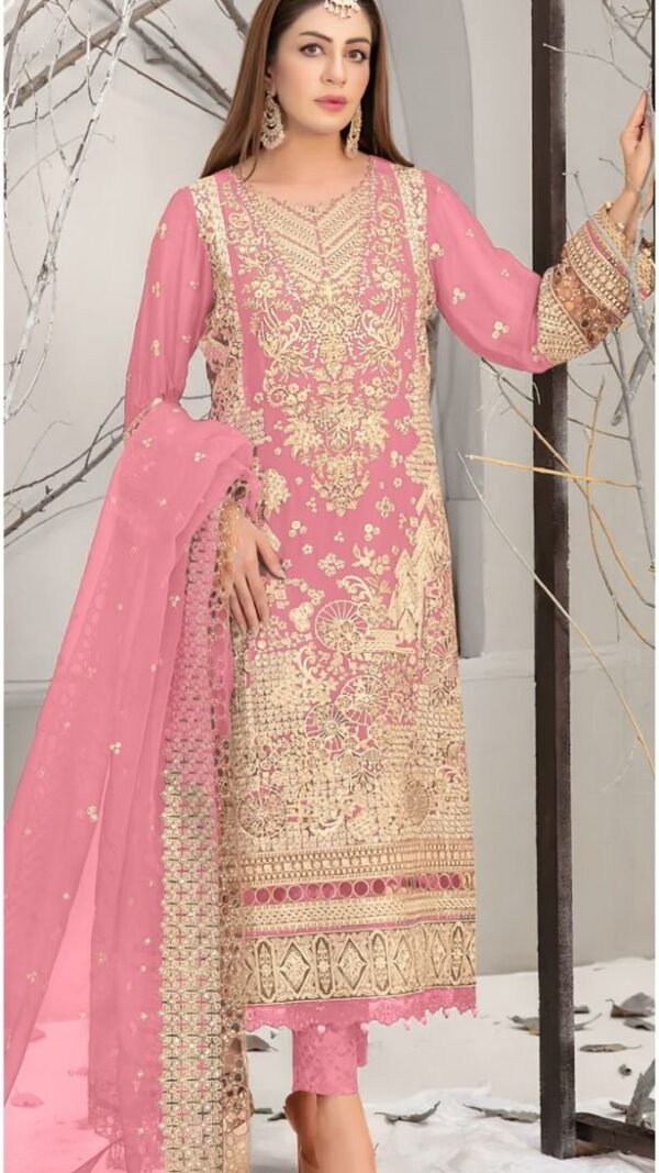 Pink color Pakistani Suits Dress