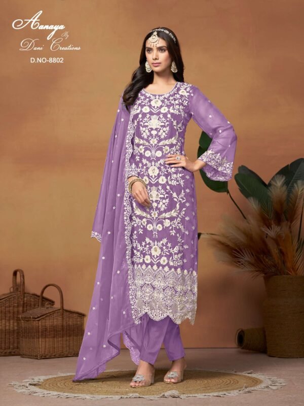 Elegant Purple Color Pakistani Suits Dress - Exquisite Ethnic Wear