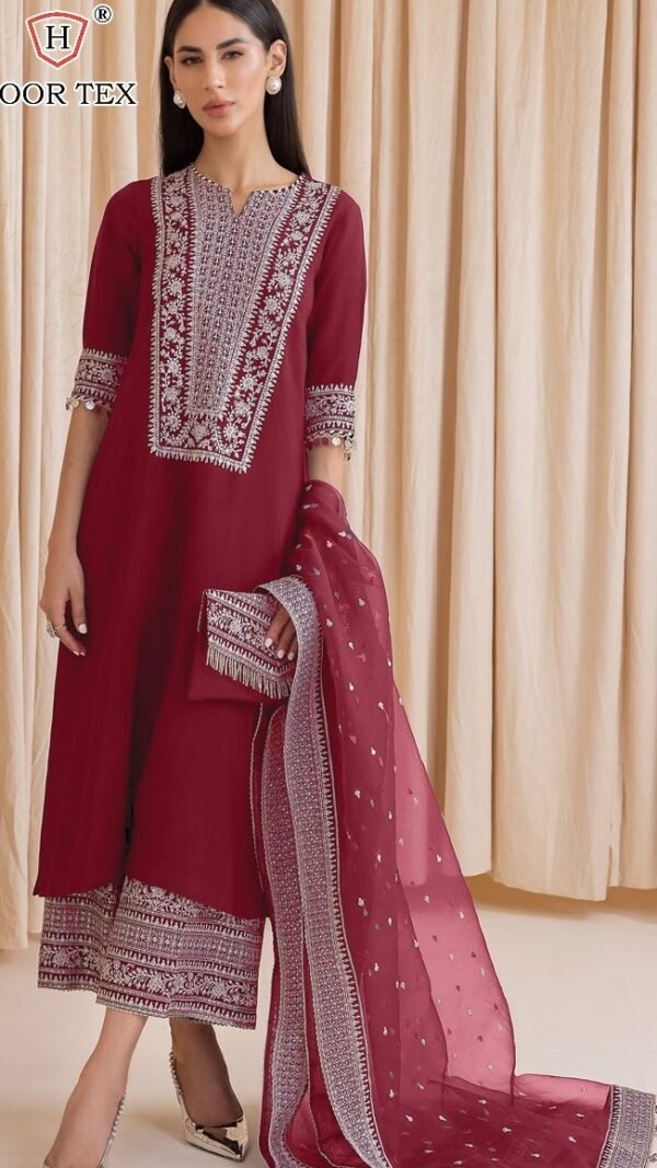 Red color Pakistani Suits Dress