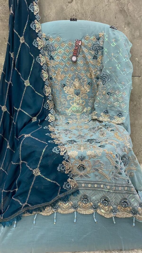 Sky Blue color Pakistani Suits Dress