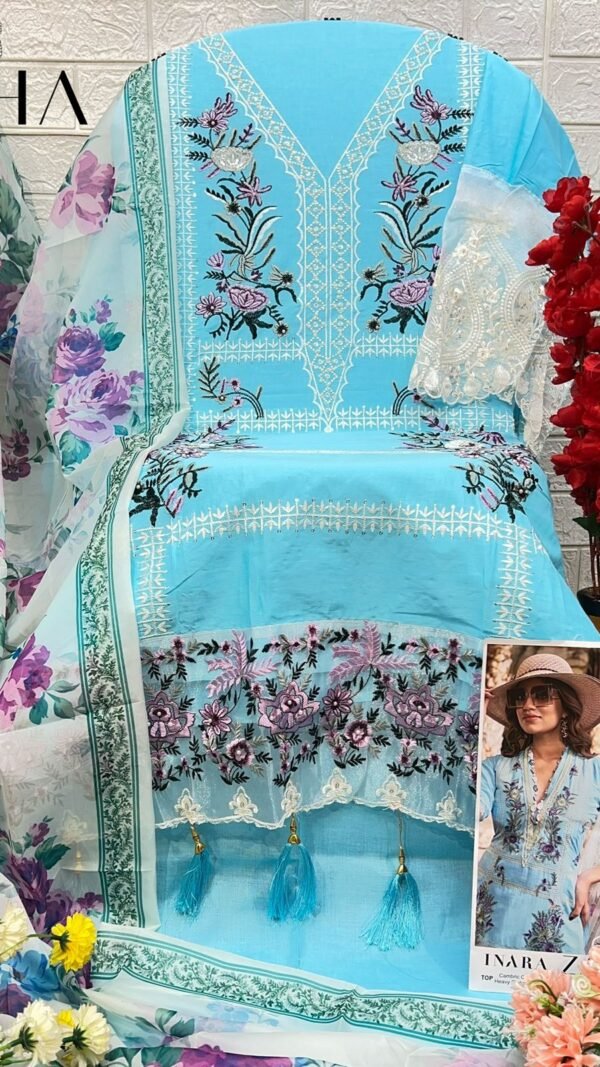 Sky Blue color Pakistani Suits Dress