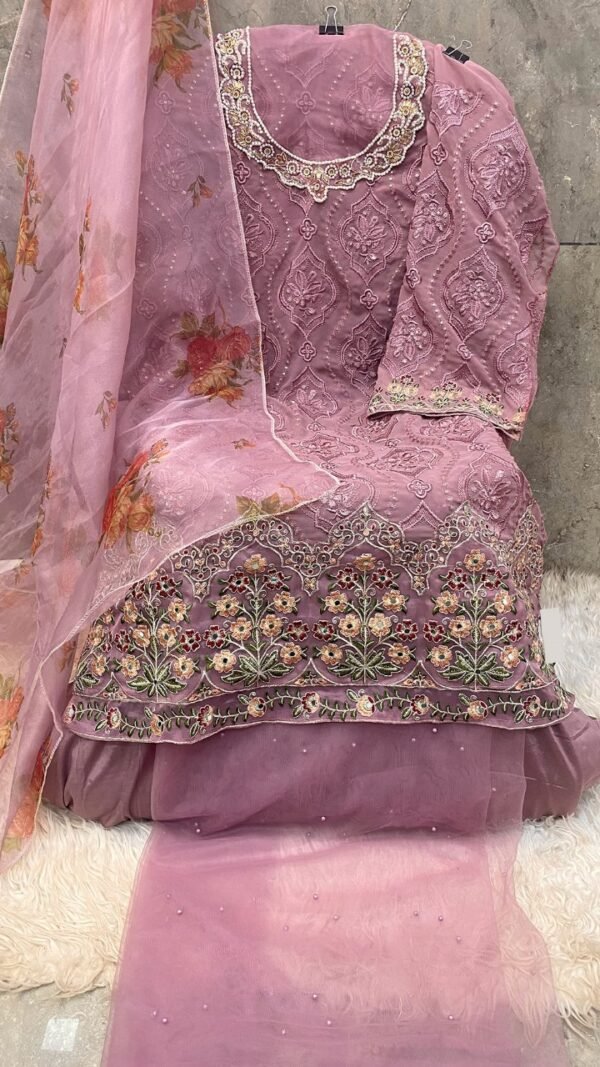 Brown color Pakistani Suits Dress