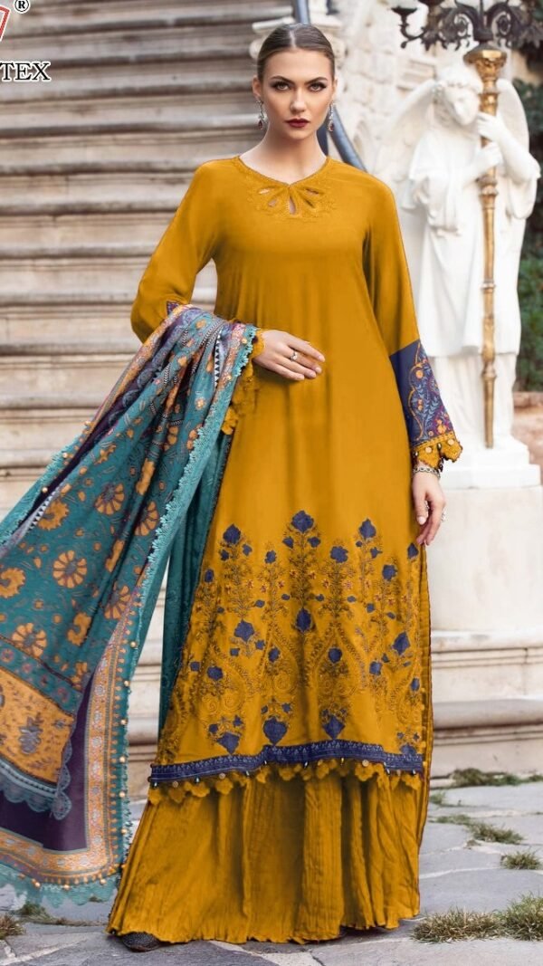 Orange color Pakistani Suits Dress