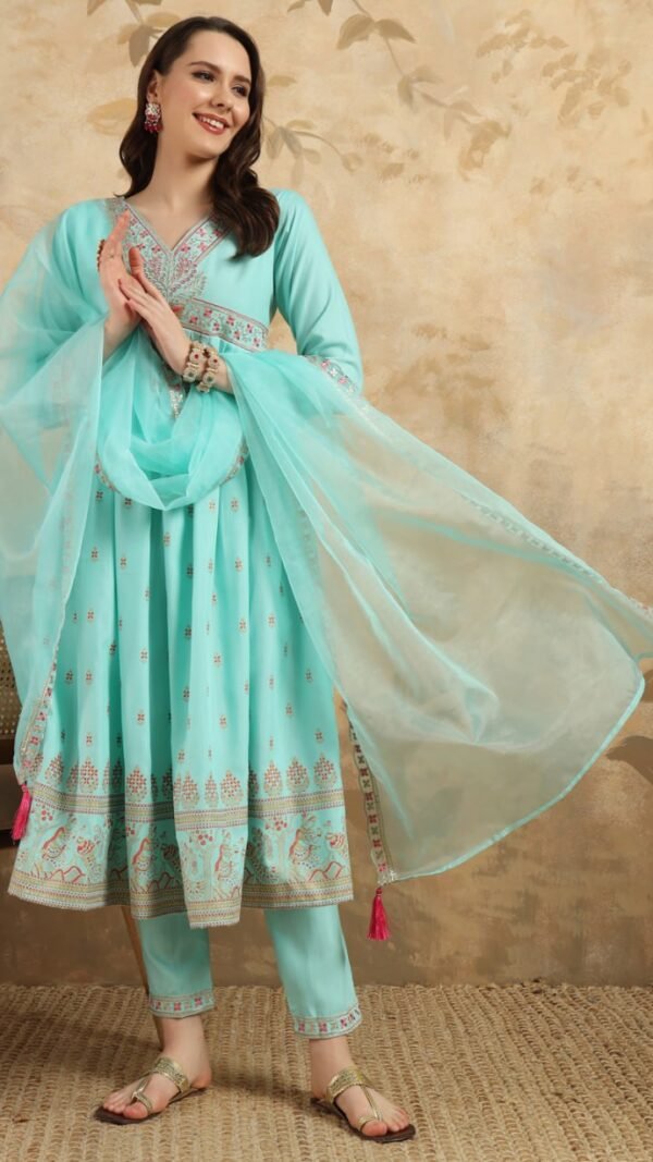 Crimson Cloud Kurta Set for Women