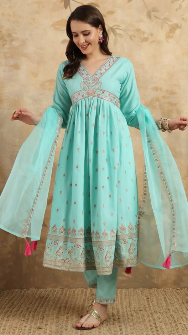 Crimson Cloud Kurta Set for Women