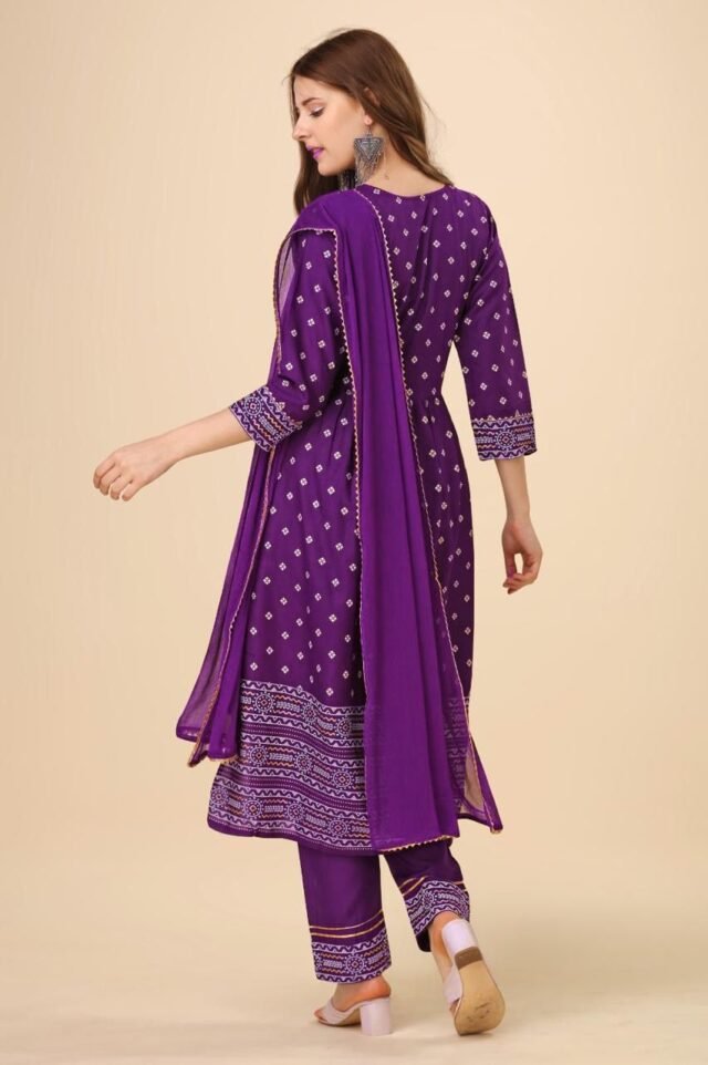 Floral Fusion Kurta Set for Women