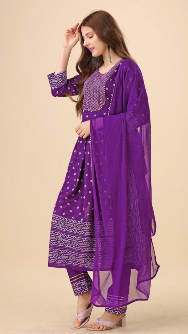 Floral Fusion Kurta Set for Women