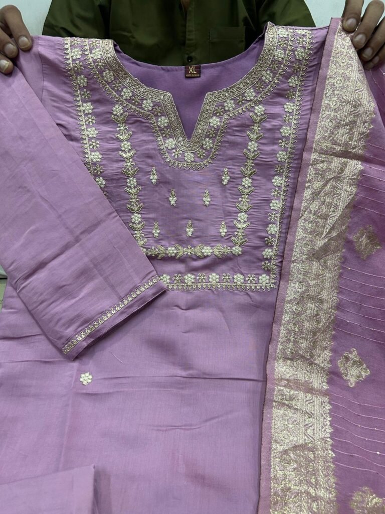 Magenta kurta set main image 1