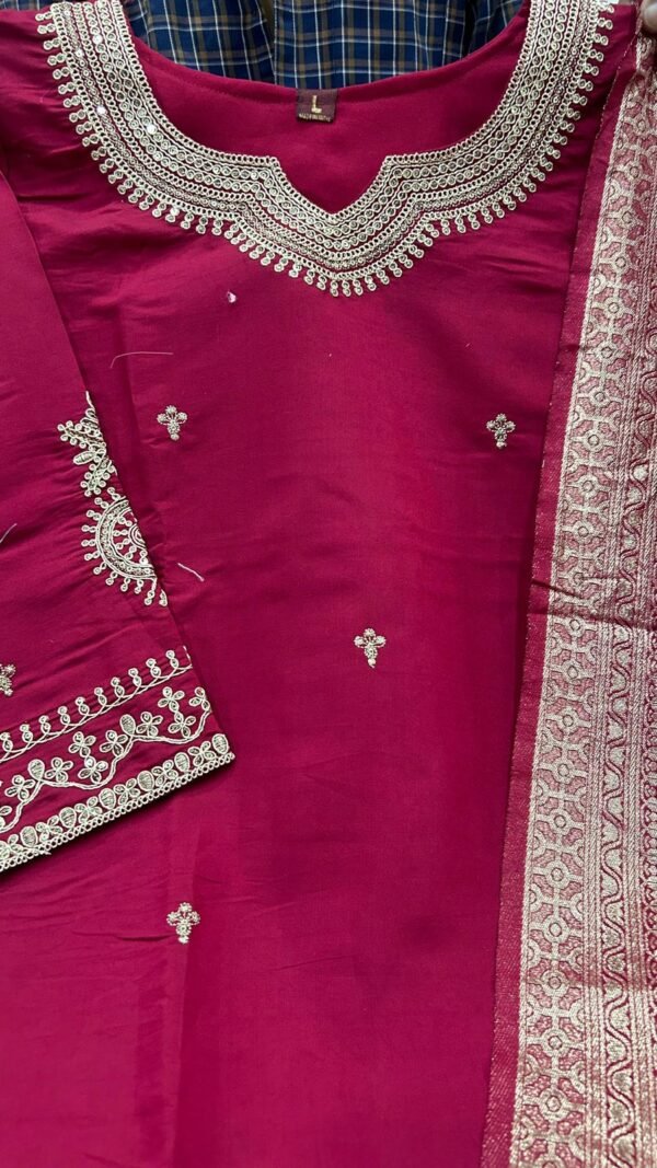 Majestic Maroon Kurta Set for Women