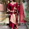 Majestic Maroon Kurta Set for Women