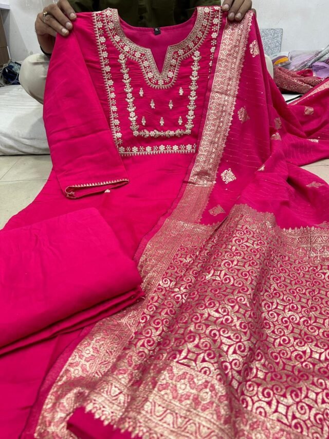 Orchid Pink  Kurta Set for Women 