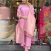 Pink Blossom Breeze Kurta Set for Women