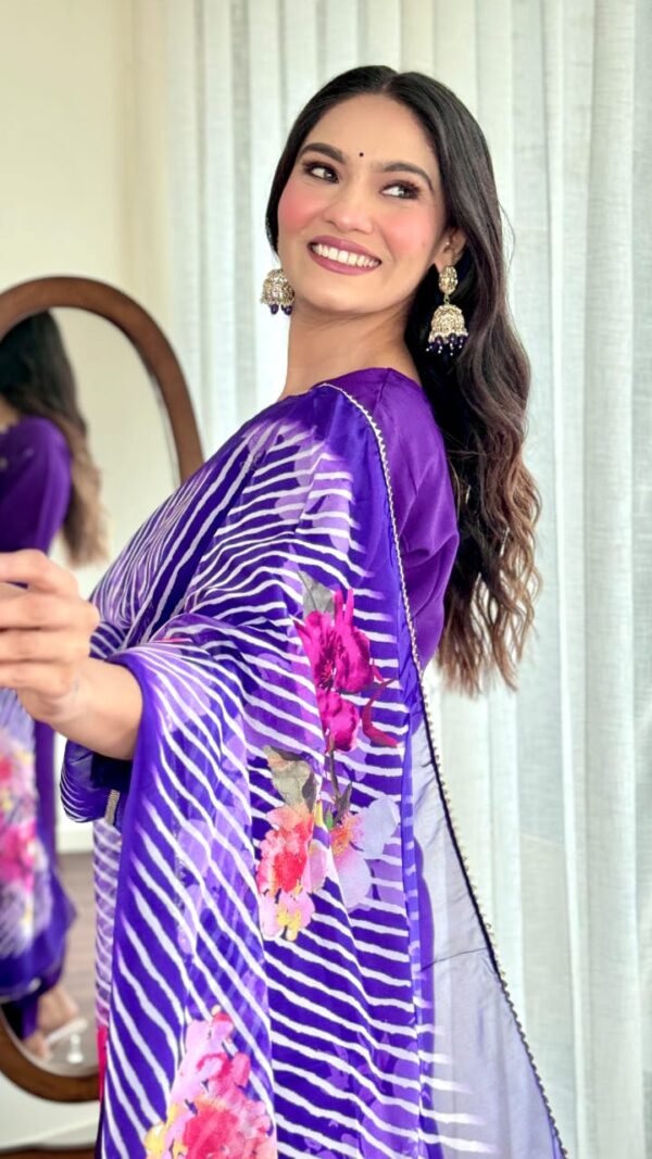 Purple Fantasia Kurta Set For Women