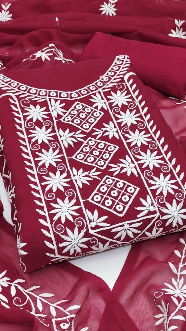 RED COLOR DESIGNER SALWAR SUITS (2)